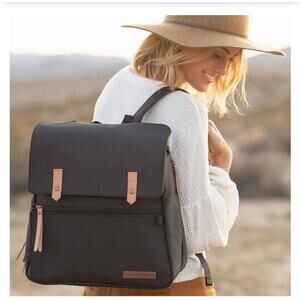 Petunia Pickle Bottom | Meta Backpack Matte Black Diaper Bag
